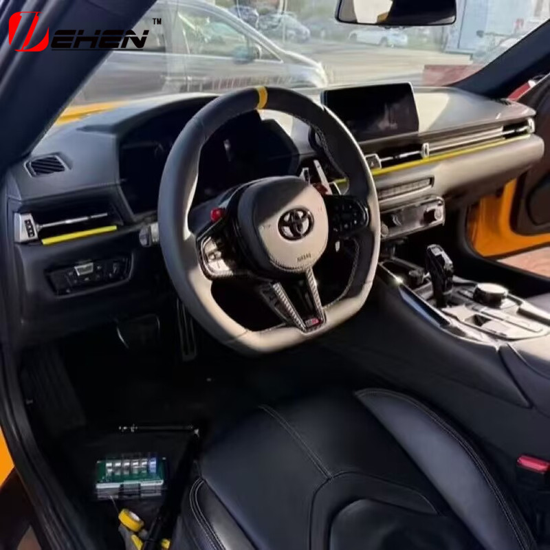 CS Carbon Fiber Steering Wheel Assembly for Toyota SUPRA A90