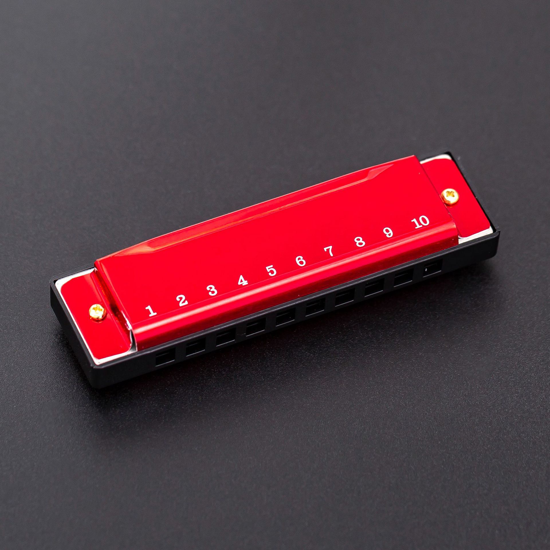 Student 24-Hole Polyphonic Copper Core Kidsren's Orff Musical Instrument Educational Toy C Key 10-Hole Metal Small Harmonica Toy