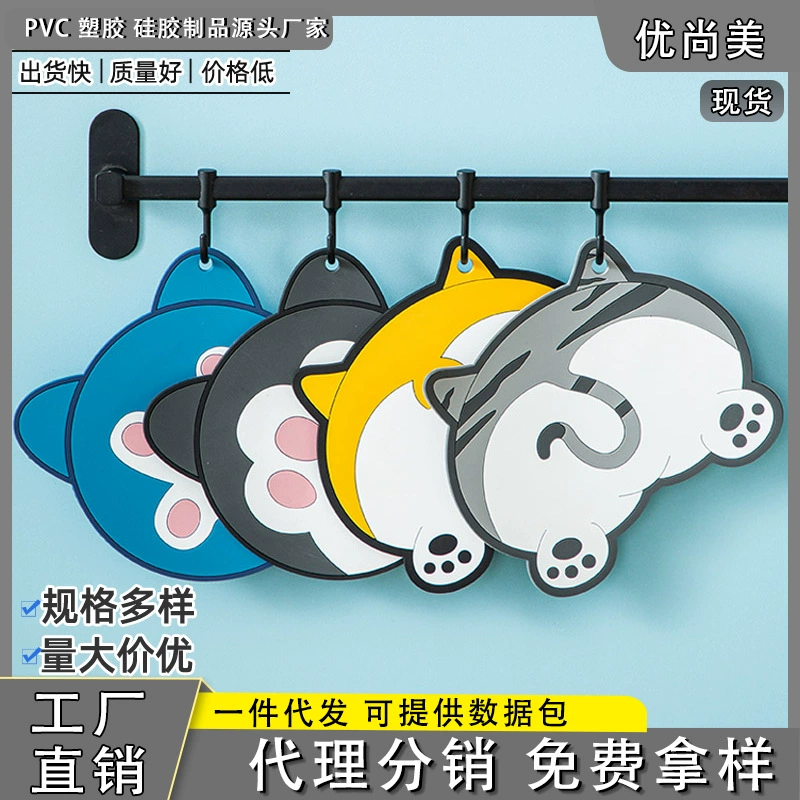 Теплоизоляция Placemat Мягкий резиновый ПВХ материал без запаха Мягкий бытовой теплоизоляционный коврик Высокотемпературный мультфильм Coaster