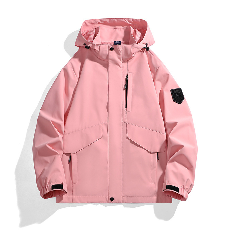 Autumn/Winter 2026 new softshell jacket, unisex, solid color, outdoor mountaineering jacket, windproof, loose-fitting outerwear