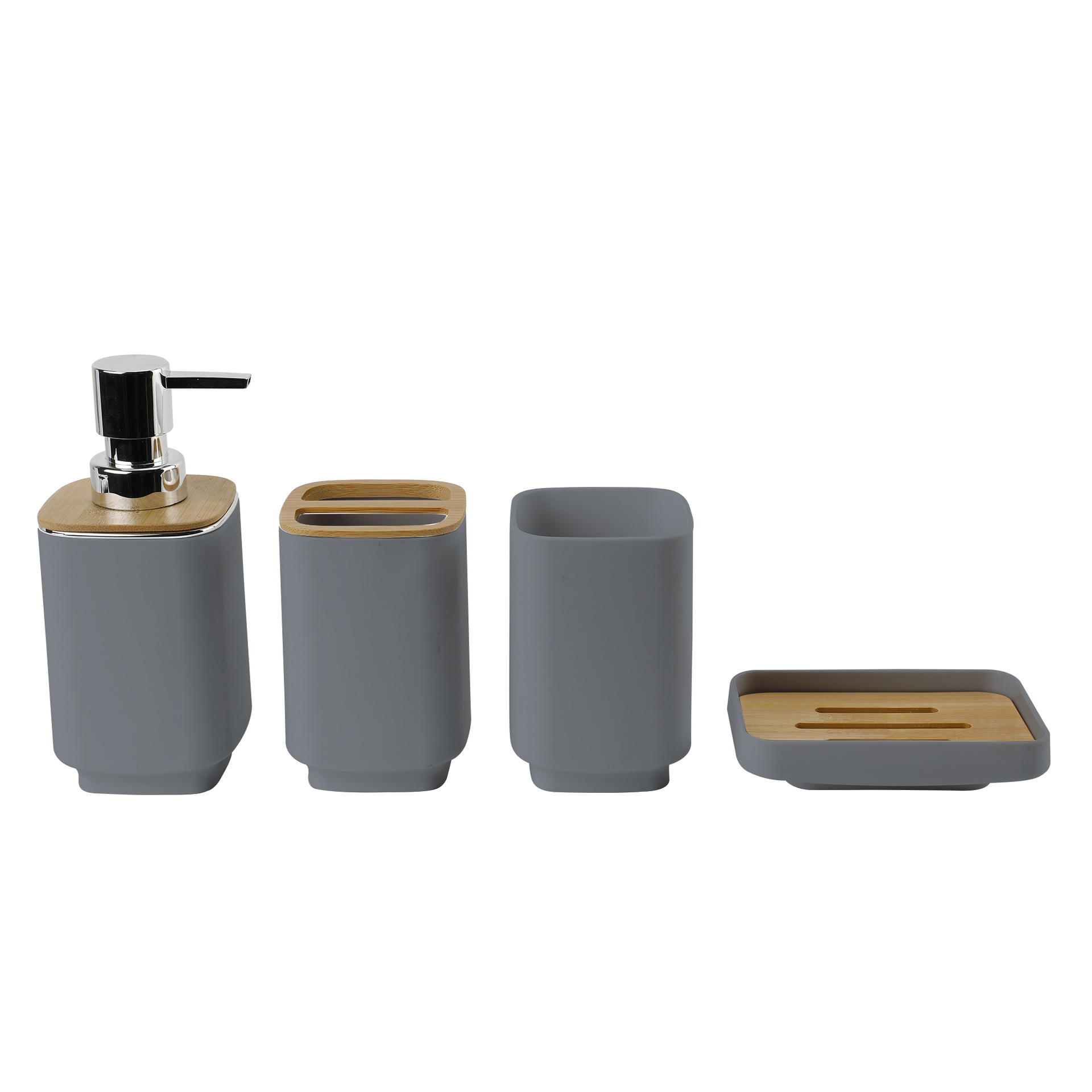 7002-4 Cubierta de bambú gris