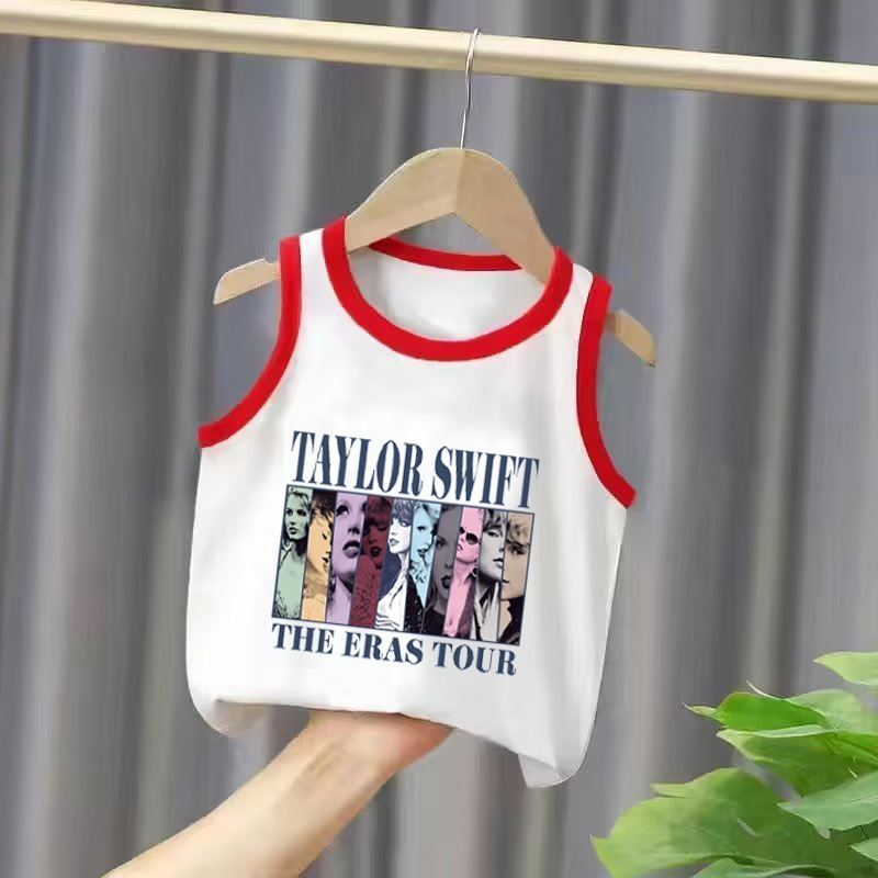 Taylor Swift merchandise hot-selling children's clothing for big kids, sleeveless backless top on Amazon.