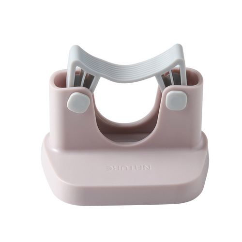 Staple-free push-in broom holder wall mount strong load-bearing adhesive bathroom wall hook storage gadget shelf clip