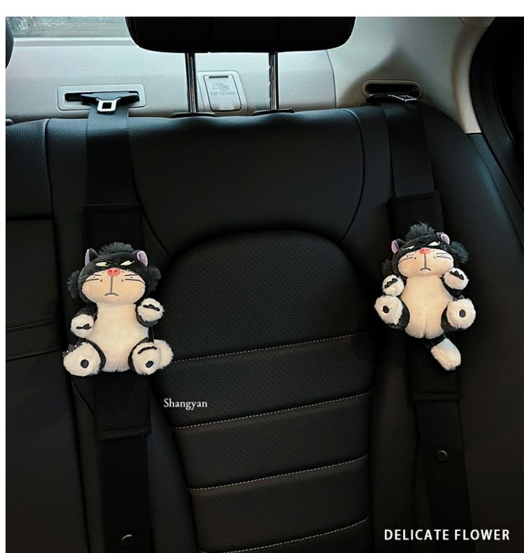 Lucifer Seat Belt Shoulder Patch Cute Girl Car Decoration Anti-Neck Protective Cover Car Decoration Mai Door Small Doll