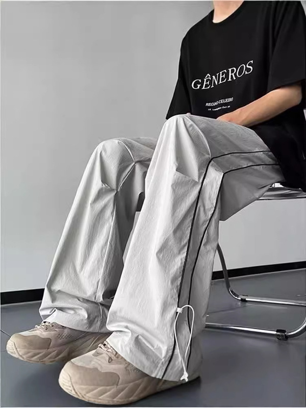 American Style Overalls Quick-drying Paratroopers Pants Men's Summer Thin Casual Trousers Trendy Brand Loose All-match Straight-leg Sports Pants American Style Overalls Quick-drying Paratroopers Pants Men's Summer Thin Casual Trousers Trendy Brand Loose All-match Straight-leg Sports Pants