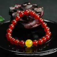 Натуральный клейкий красный ледяной пояс желтого агата халцедон ручной шампур женский бутик браслет браслет аксессуары агат поставка оптом