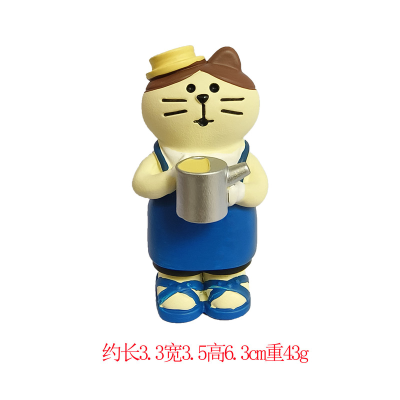 日本の猫樹脂装飾品 ZAKKA トレンディなブラインドボックスフィギュア DIY 手作り装飾 INS スタイル工芸品小さな装飾品|undefined