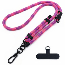 10MM可调节手机挂绳挂脖斜挎可背伸缩可调节长短户外露营高端绳子