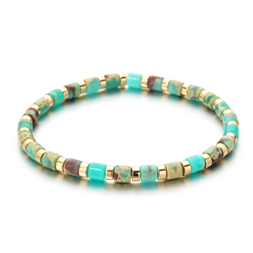 10g Weight Bracelets Classification Natural Stone Chain Material Beaded Chain Chain Type 1 Piece Quantity Daily Occasion natural stone, Agate Material Geometric Pattern All Seasons Season Women's Gender Ethnic Style Style Ethnic Style Geometric Natural Stone Agate Beaded Chain Bracelets In Bulk 6