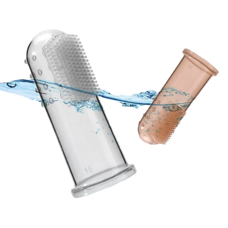 Прямые продажи с фабрики, детский набор для большого пальца, зубная щетка, силиконовая молочная зубная щетка, зубная щетка на палец, детская щетка для чистки языка, коробка