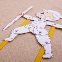 皮影戏手工diy制作道具材料包中国风传统自制人偶儿童玩具手动zb