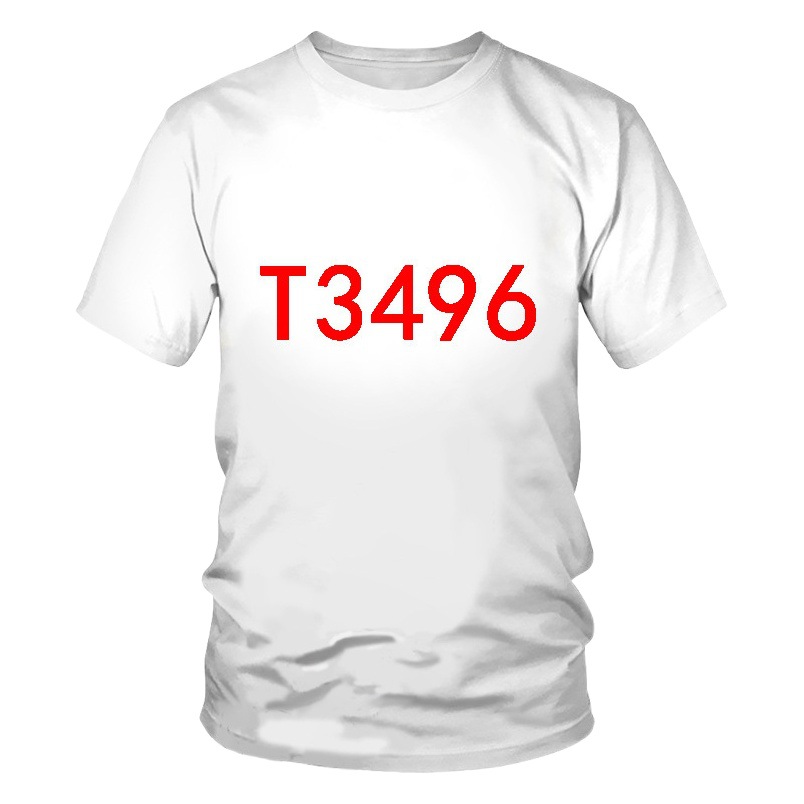 Camiseta transfronteriza europea y americana Camiseta de los hombres del comercio exterior 3D Impresión digital cuello redondo manga corta fábrica al por mayor 3D camiseta