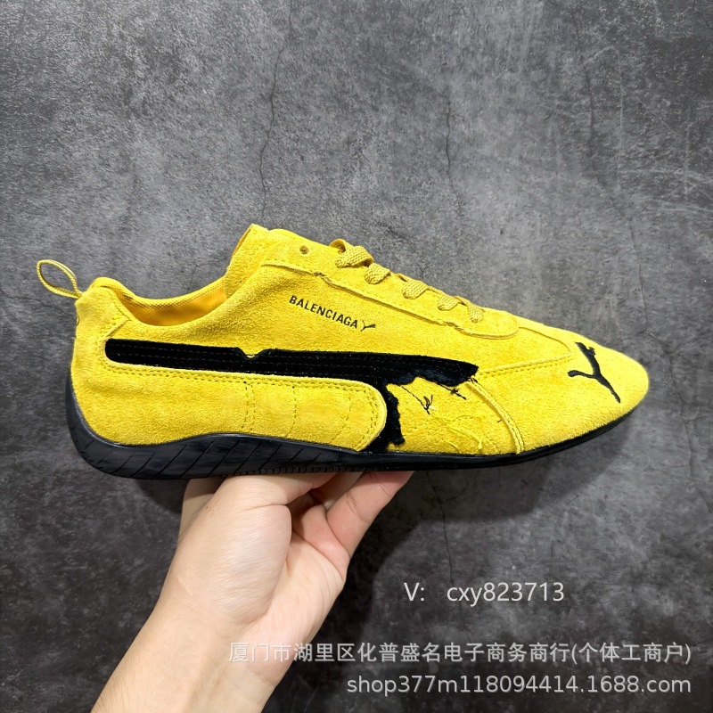 Original Pmspeed Paris Collaboration Racing Shoes Retro Low-Top Casual Shoes Flat-Soled Couple Trendy Shoes