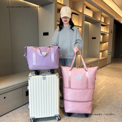 特大容量トラベルバッグ、荷物バッグ、ポータブル短距離ユニバーサルホイール、出張収納トラベルバッグ、男性用マタニティプーリー