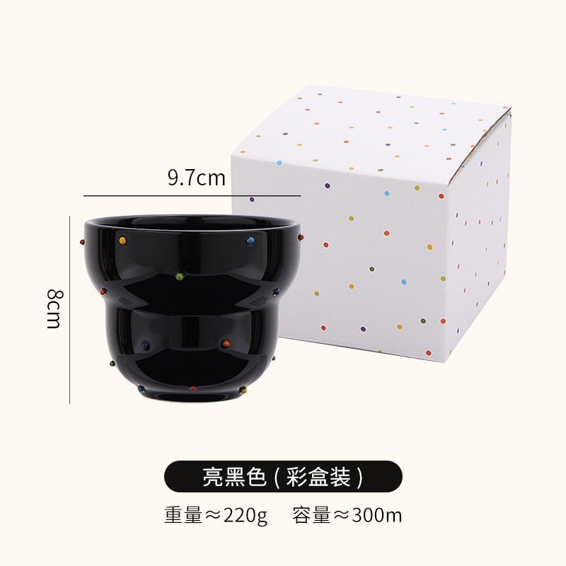 Taza de café de cerámica, sentido de diseño, taza de dibujo de nicho, taza de agua, mano de oficina, taza de calabaza, taza de desayuno, resistencia a altas temperaturas