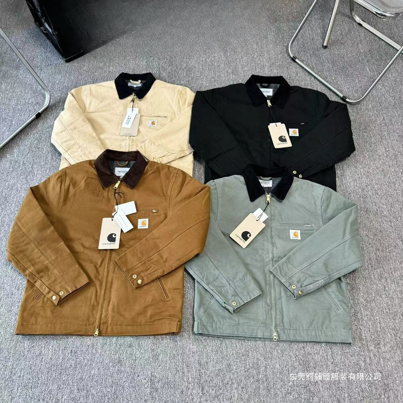 New Color Combinations! Classic Carhartt 01 Detroit Woolen Jacket Workwear Couple Outerwear