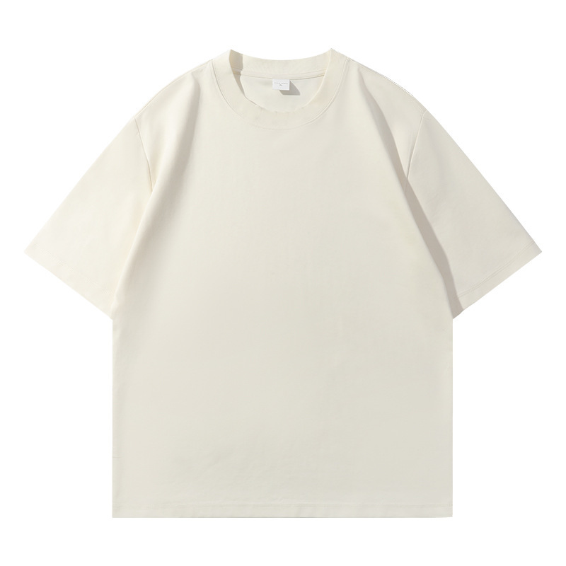 2025 nuevo producto 240g Peru Lycell camiseta de manga corta para hombres y mujeres con el mismo estilo literario, suelto, fresco y versátil image 9