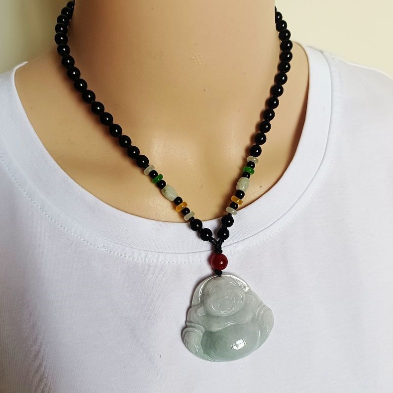 Mặt dây chuyền ngọc bích Phật Di Lặc tự nhiên Myanmar A chính hãng có chứng chỉ — Chứng chỉ Đại Phật số 2731. 44.8X50.8x10mm, 2726 số 46.8X50.3X12.2mm, 2729 Đại Phật 47.2X53.7X12.1mm, Chứng chỉ Phật lớn số 2727 49X53X12.2mm chi tiết 22