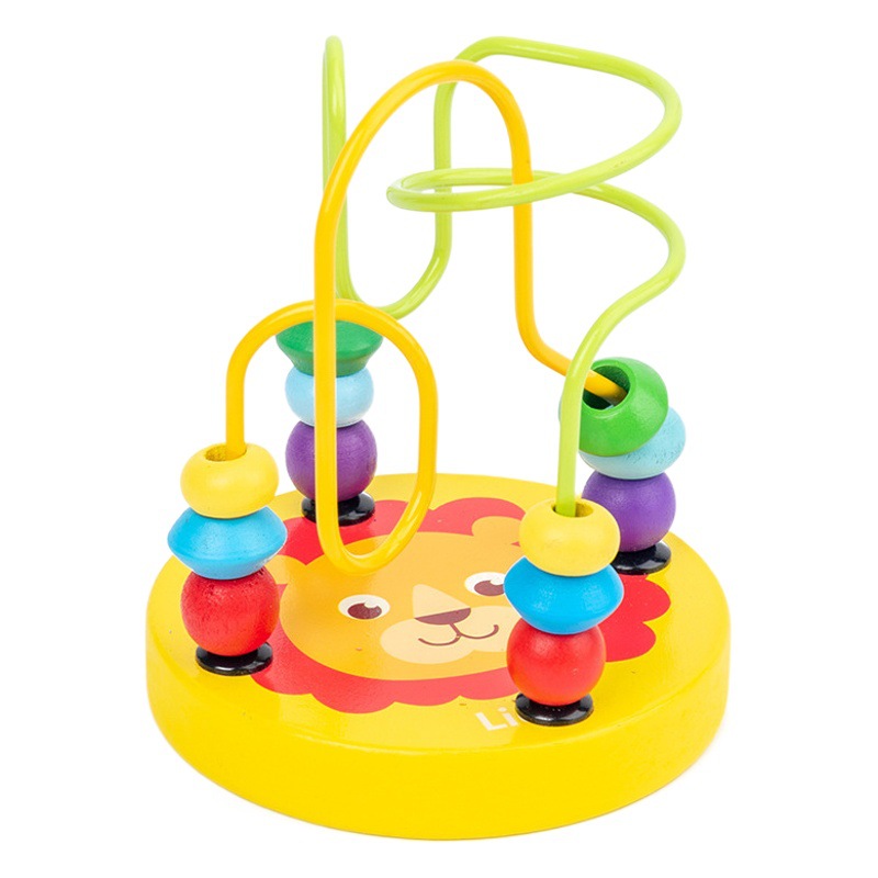 Bloques de construcción para bebés de educación temprana, juguetes educativos para bebés y niños pequeños, instrumentos musicales de madera hechos a medida para martillar con cuentas para edades de 0 a 3 años.