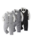 Флисовый зимний комплект для мальчиков, детская одежда, детская одежда, оптовые продажи, увеличенная толщина, 3 предмета, длинный рукав