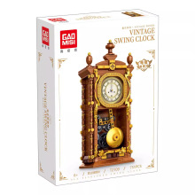 兼容乐高积木怀旧复古相机收音机摆钟打印机模型拼装玩具摆件送礼