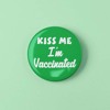 Kiss Me I'm Vaccinated badge T-shirt Fully Vaccinated