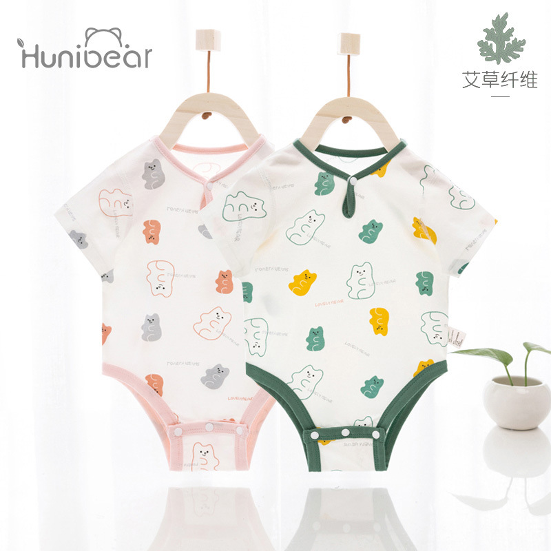 newborn baby Clothes bag summer Thin section pajamas Conjoined clothes Summer wear baby Buddhist monk triangle Romper