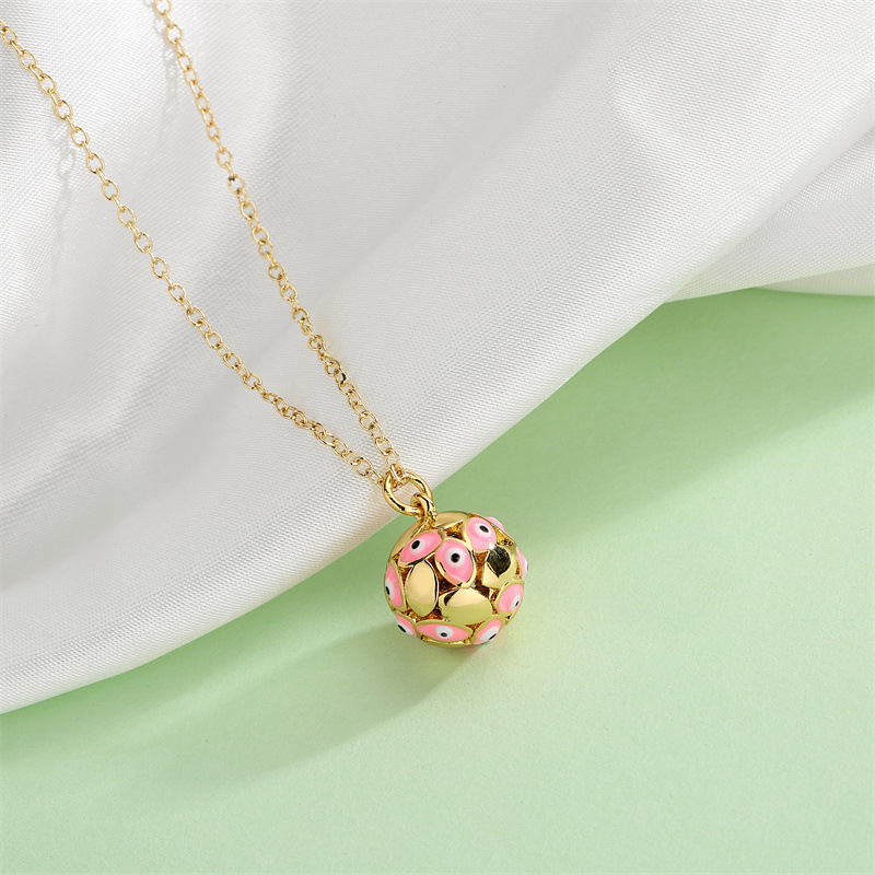 Fashion Geometric Copper Necklace Dripping Oil Copper Necklaces