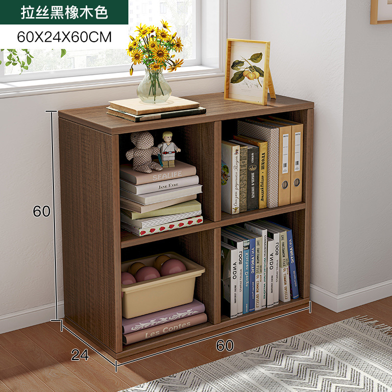 Estantería Estante de piso Estante de piso Estante de libro corto Dormitorio Combinación libre Gabinete de rejilla Ventana salediza Gabinete de almacenamiento de balcón Armario de almacenamiento