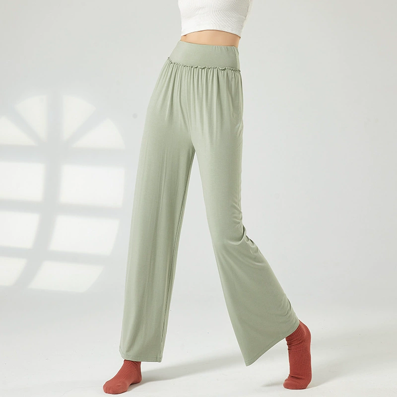 Танцевальные брюки Новые весенне-летние широкие брюки Современные танцевальные брюки Драпировка Китайский танцевальный этнический костюм Одежда для классических танцев