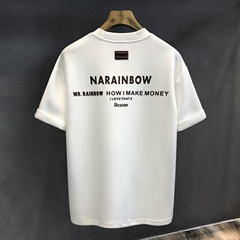 触感が爽やかで繊細な潮牌重ポンド半袖tシャツ男性2025夏ゆるいアメリカtシャツ男性