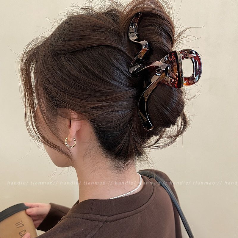 2025 New Wave Clip Women's High-End Hairpin Large Hair Volume Shark Clip Hair Accessories on the Back of the Head 2025 New Wave Clip Women's High-End Hairpin Large Hair Volume Shark Clip Hair Accessories on the Back of the Head