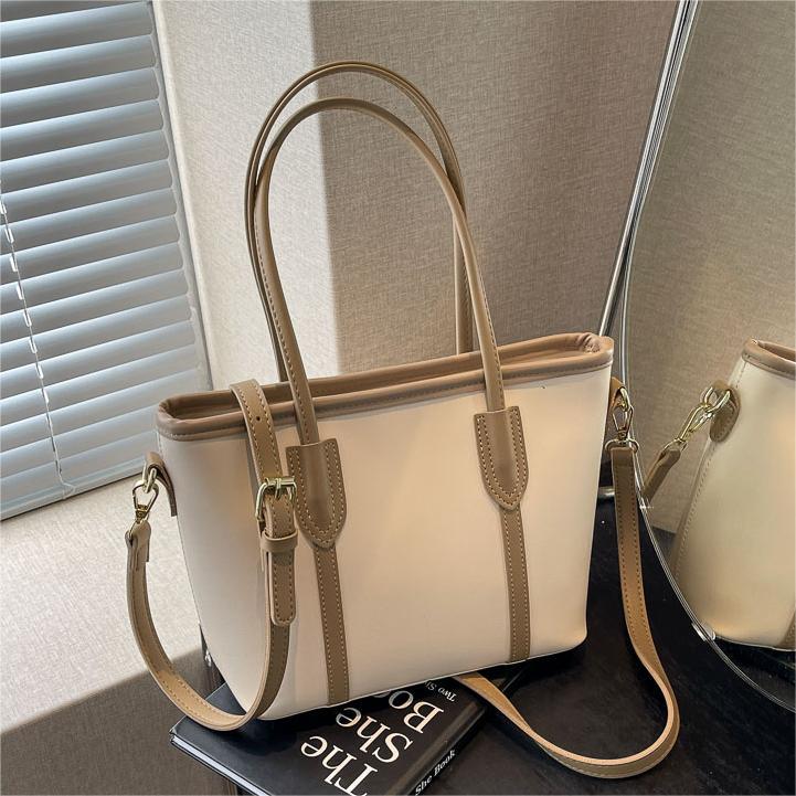 Bolso de mano de tendencia coreana para mujeres verano 2024 nuevo tipo de bolso de hombro para viajar al trabajo bolso de cubo de gran capacidad