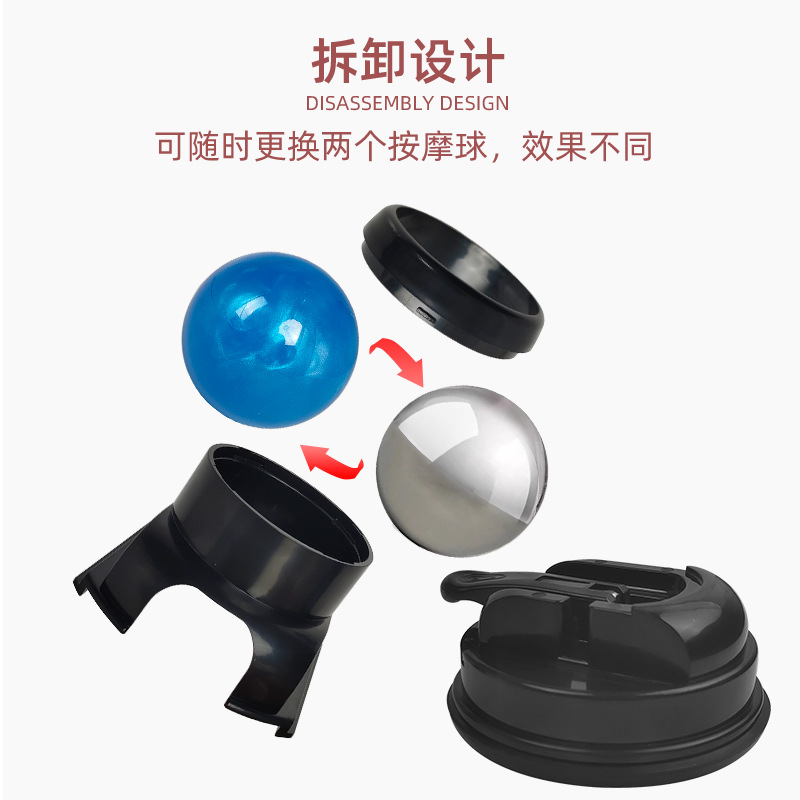 挂壁按摩滚珠疏通经络全身通用不锈钢按摩球室内户外吸盘按摩器