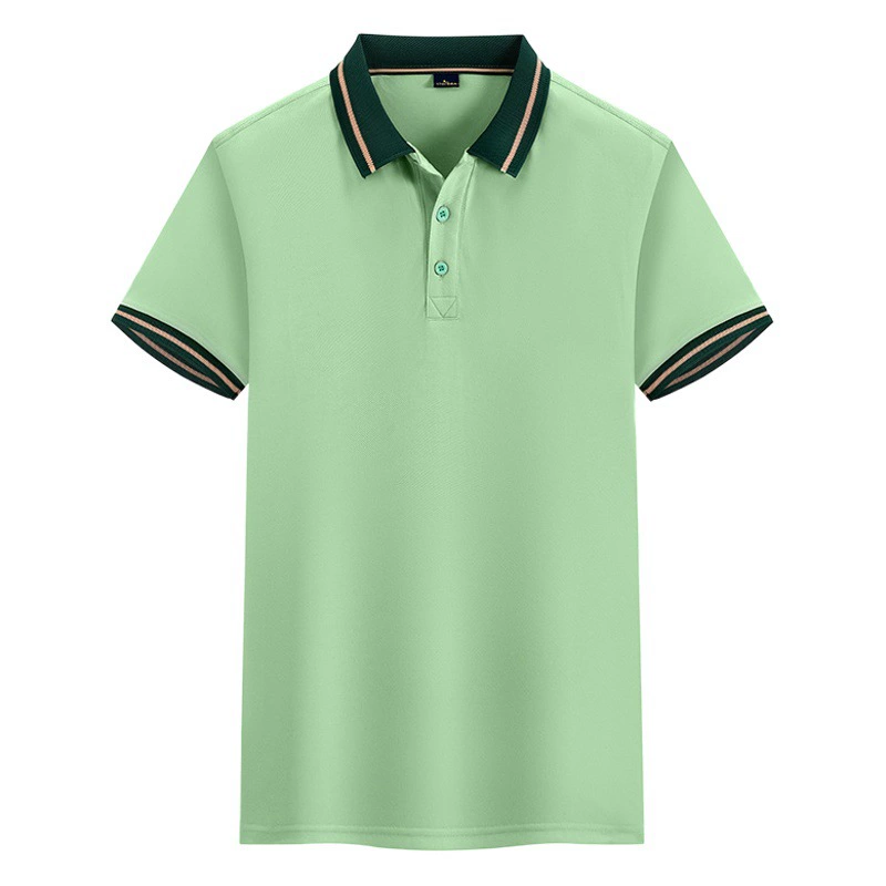 Ice Silk Хлопковая рекламная рубашка рабочая одежда по индивидуальному заказу дышащий впитывающий пот официант с коротким рукавом культура поло с логотипом