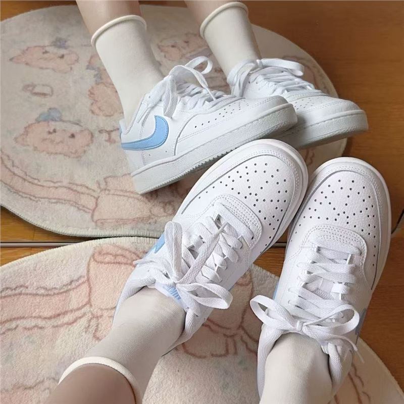 Original Courtborough Air Force Blue and White Classic Low-Top Sneakers for Couples, Versatile and Trendy Fashion Sneakers Original Courtborough Air Force Blue and White Classic Low-Top Sneakers for Couples, Versatile and Trendy Fashion Sneakers