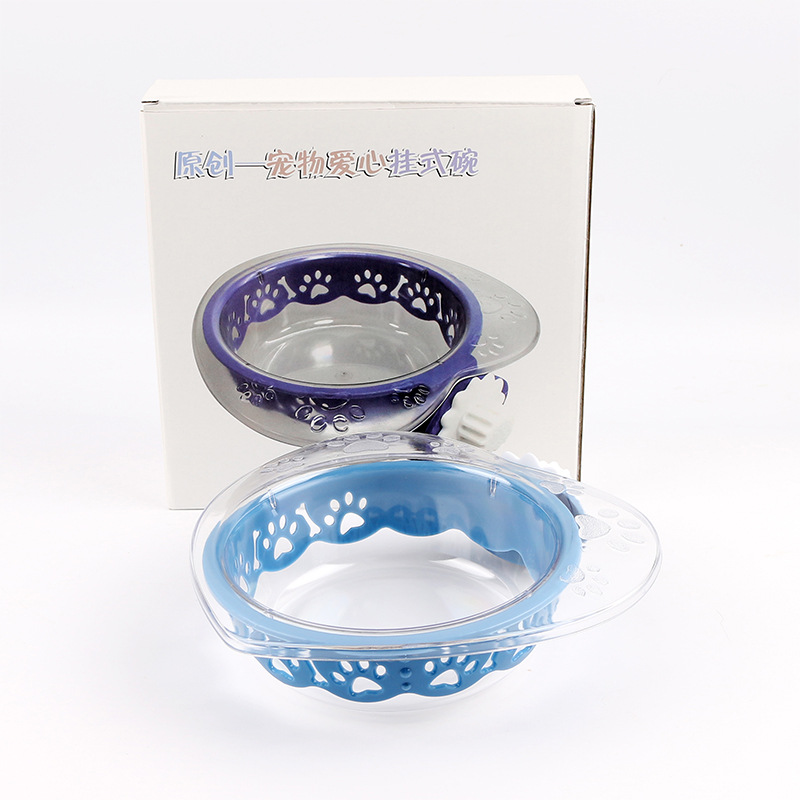 Pet Bowl Perro Amor colgando tazón de fuente de alimentación perro Tazón de arroz tazón único tazón de fuente de bebida vajilla de gato entrega de una sola pieza