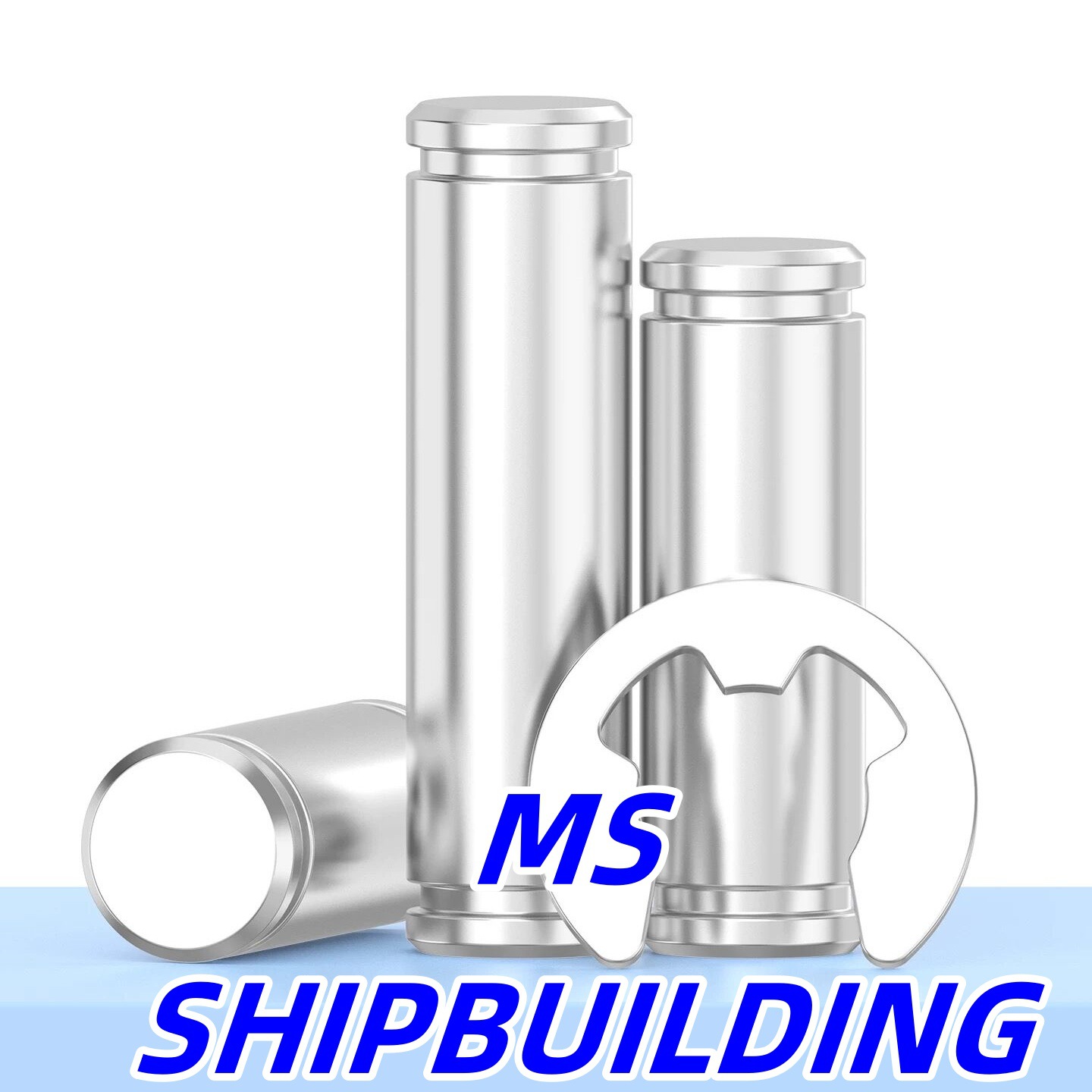 304不锈钢带槽销轴卡簧销轴 销子带槽插销定位销销钉挡圈M3-M12