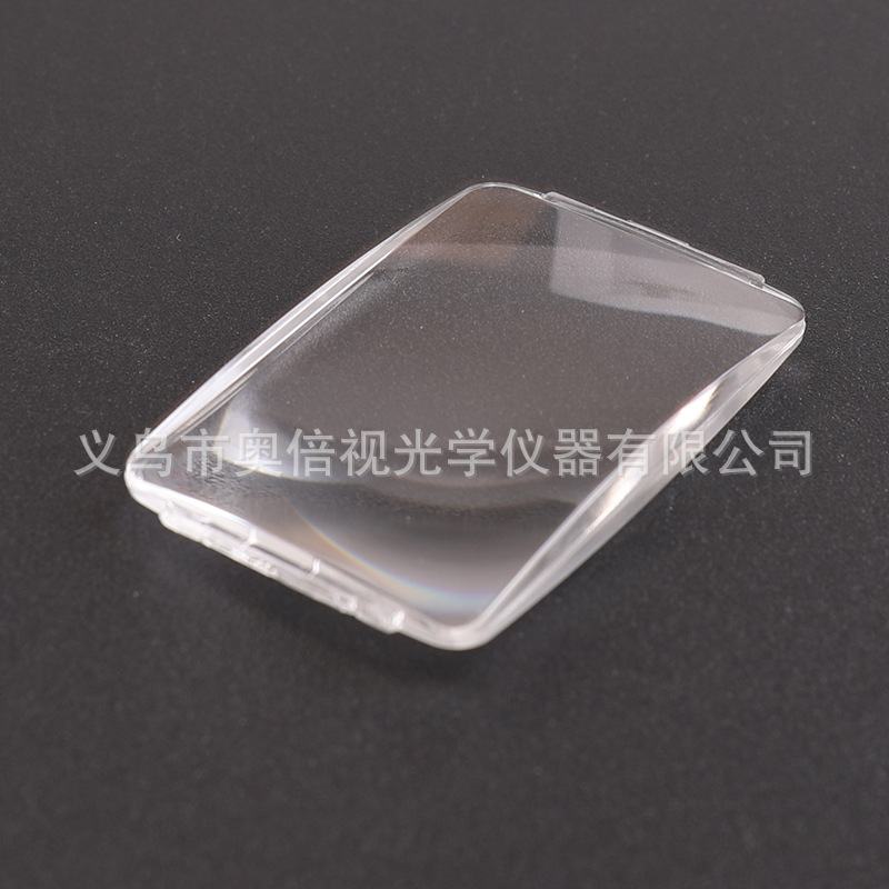 厂家直销 52*34mm亚克力凸透镜 长方形塑料树脂放大镜镜片