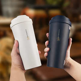乐扣咖啡杯316大容量学生便携简约保温杯水杯logoLHC3249代发