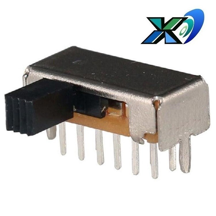 卧式4档拨动开关 侧面四位滑动开关 侧拨 金码接触片 拨动开关4档