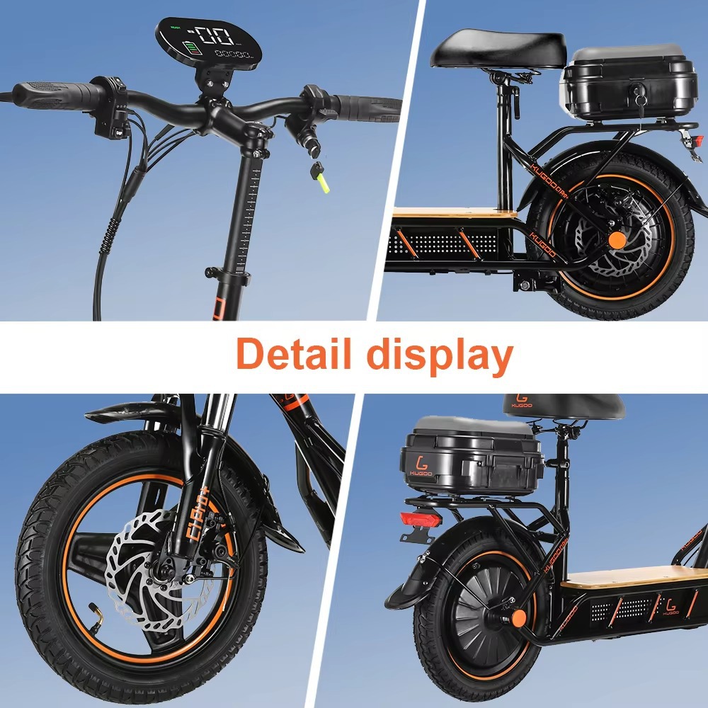 M Cross-Border Exclusive Supply 14inch Portable Two-Wheel Electric Scooter Foldable Commuter Scooter Adult Electric Scooter C1Pro+