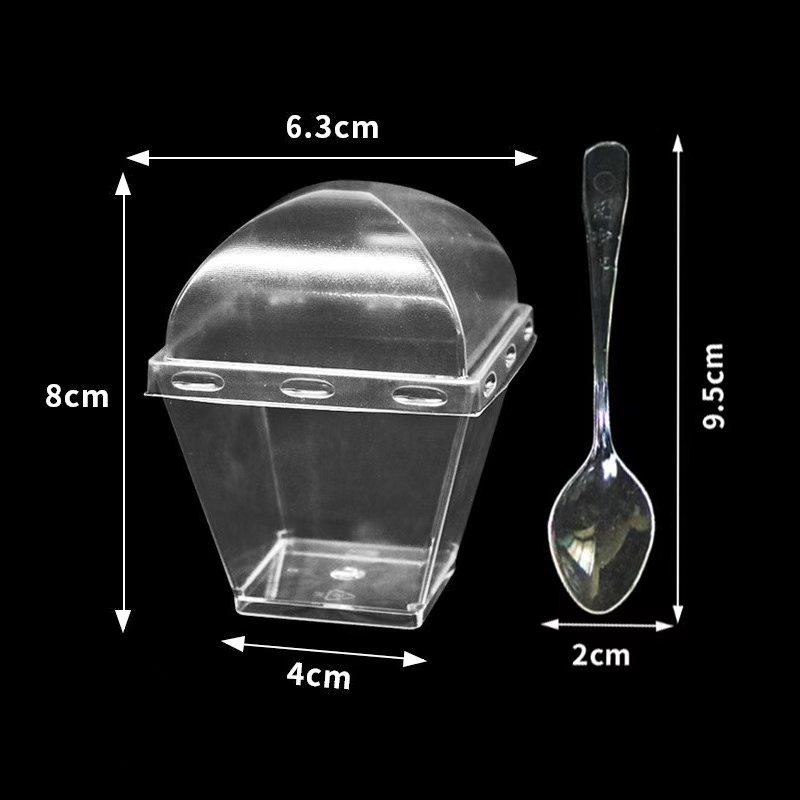 Vaso Desechable Trapezoidal para Postres de 150ml de Plástico Rígido PS Desechable para Helados image 29