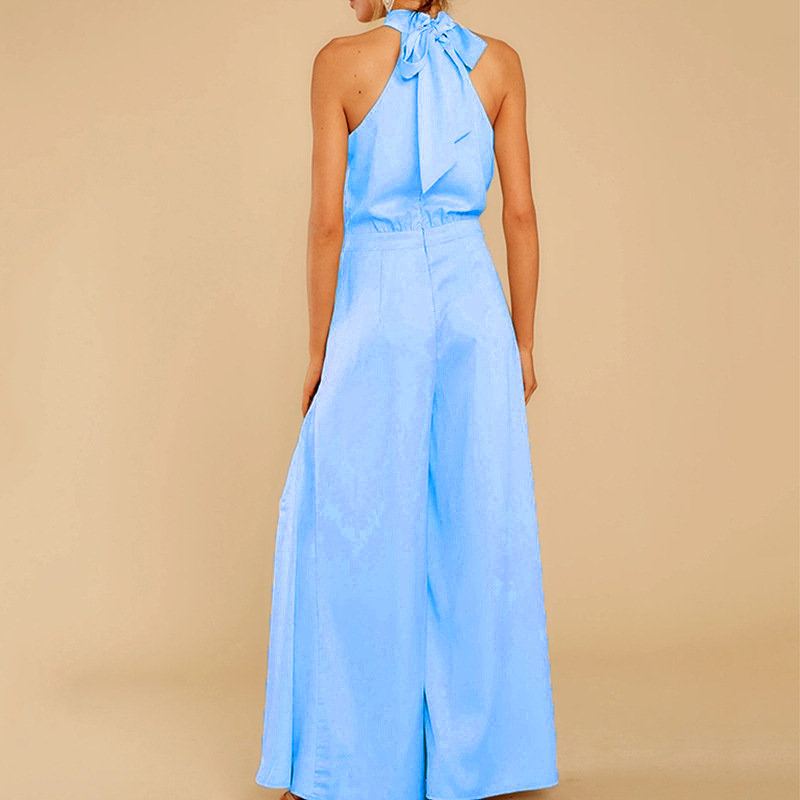 280g Weight Full Length Pants Length Polyester Fabric Type High Waist Waist Line Jumpsuits Pants Type Inelastic Elasticity Bodysuits Tops Type Daily Occasion Loose Fit Type Solid Color Pattern Summer Season Women's Gender Simple Style, Classic Style Style Women's Daily Bodysuits Simple Style Classic Style Solid Color Full Length Jumpsuits 11