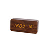 Wooden rectangular electronic watch, Amazon