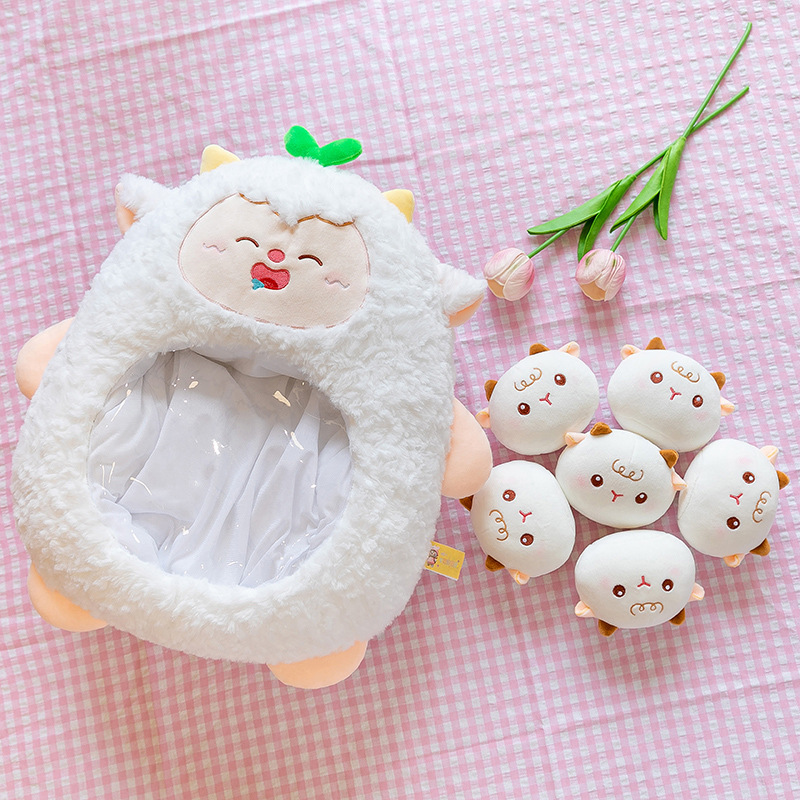 Almohada/cojín de peluche oficial y adorable de capibara, con snacks, muñeco suave, regalo para niñas o niños. image 3