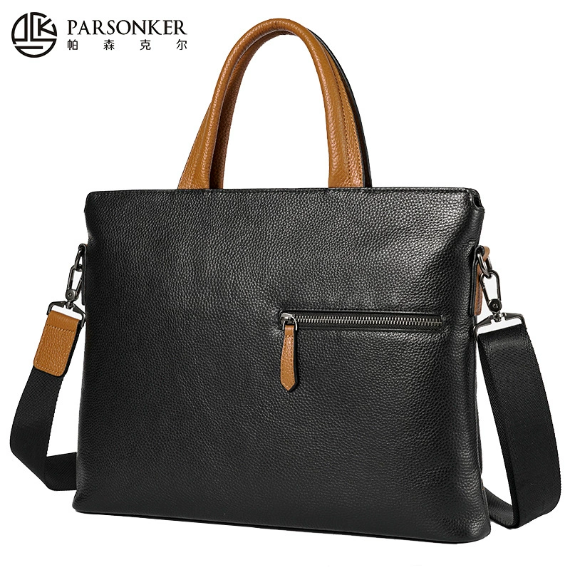 Bag, fashionable laptop for leisure, genuine leather, direct factory sales
