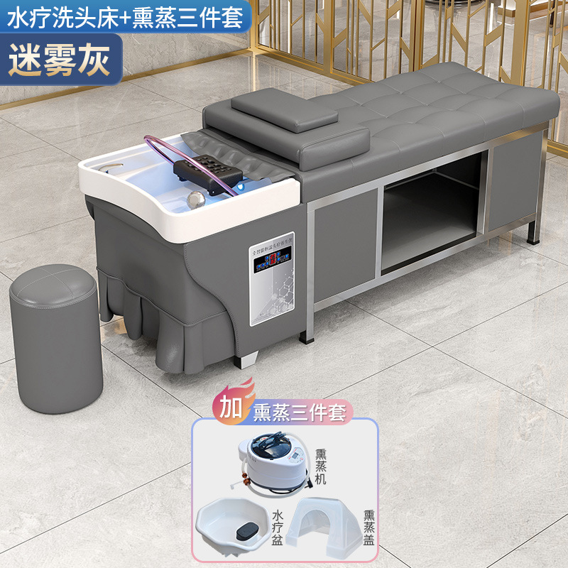 Cama de champú de acero inoxidable peluquería especial peluquería champú para el cabello tienda de cuidado del cabello tailandés circulación de agua cama de masaje