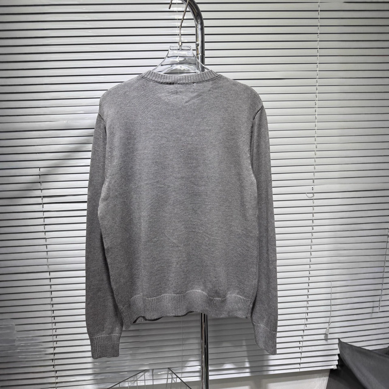 外贸高品质跨境25ss CH 秋冬新款十字架马蹄丝光棉织针毛衣男女款|undefined