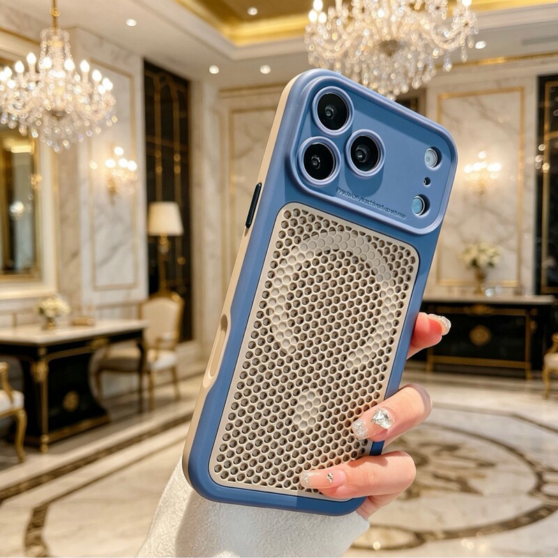 Magnetic Mesh Shield Case for iPhone 17 Pro Max, Compatible with Apple 16 Plus Lens Film Protection Magnetic Mesh Shield Case for iPhone 17 Pro Max, Compatible with Apple 16 Plus Lens Film Protection